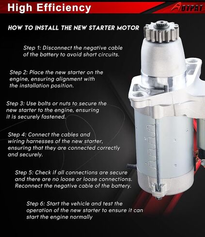 17825N Starter Motor for:-Toyota Sienna 2004-2016, Avalon Camry Highlander Matrix for:-RAV4 2002-2018, for:-Lexus ES300 ES330 ES350 RX330 RX350, for:-Scion TC XB Replacment OE# 281000A010 in Saudi Arabia