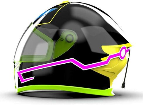 Light Strip For Motorcycle Helmet DIY Night Signal Light Luminous Stripe Sticker Motorcycle Light Strip Luminous Stickers Night Super brightness Water Resistant in Saudi Arabia