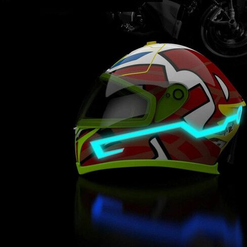 Light Strip For Motorcycle Helmet DIY Night Signal Light Luminous Stripe Sticker Motorcycle Light Strip Luminous Stickers Night Super brightness Water Resistant in Saudi Arabia