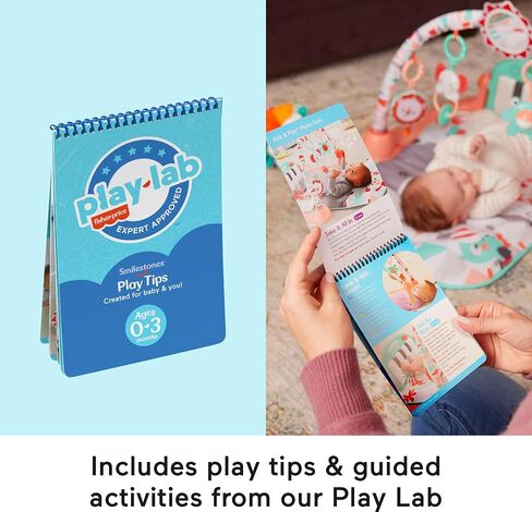Fisher-Price Baby Play Kit Let’s Try Tummy Time Gift Set, Developmental Toys with Activity Guide for Infants Ages 3+ Months in Saudi Arabia