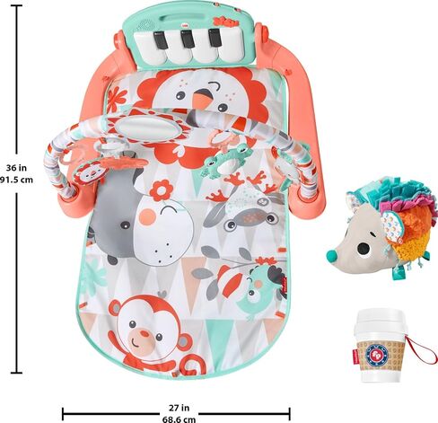 Fisher-Price Baby Play Kit Let’s Try Tummy Time Gift Set, Developmental Toys with Activity Guide for Infants Ages 3+ Months in Saudi Arabia