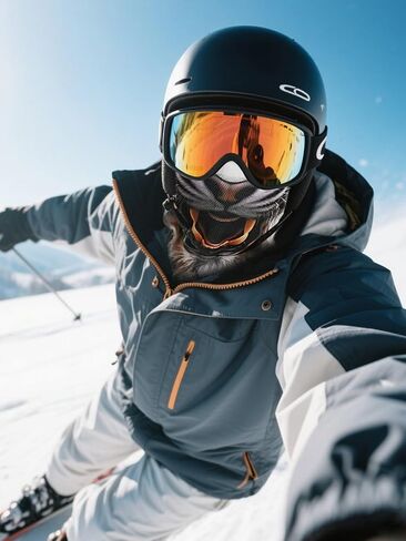 3D Cat Ski Mask Balaclava with Ears - Cat Shiesty Face Cover for Skiing, Music Festivals, Cycling, Halloween Parties in Kuwait