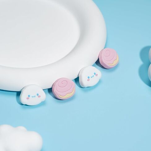 Switch Thumb Grip Caps,4PCS Soft Silicone Joystick Cover,Cute Analog Stick Cap Compatible with Nintendo Switch/OLED/Lite in Kuwait