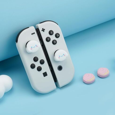 Switch Thumb Grip Caps,4PCS Soft Silicone Joystick Cover,Cute Analog Stick Cap Compatible with Nintendo Switch/OLED/Lite in Kuwait