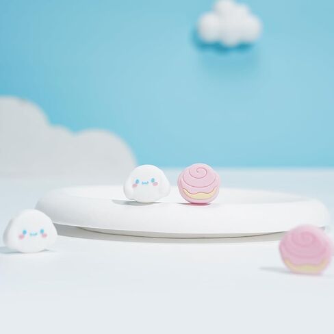 Switch Thumb Grip Caps,4PCS Soft Silicone Joystick Cover,Cute Analog Stick Cap Compatible with Nintendo Switch/OLED/Lite in Kuwait