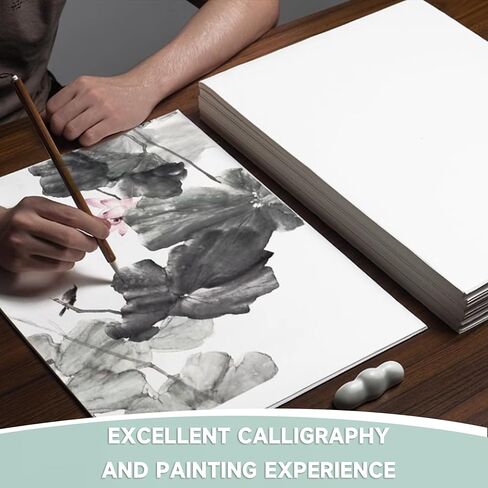 100 ورقة بحجم حرف 8.5 بوصة × 11 بوصة ورق التوت، ورق الأرز من الألياف الطبيعية، ورق مناديل مزخرفة من ديكوباج لكتابة اللوحات اليدوية والحرف اليدوية وتغليف الهدايا (MP-06) in Kuwait