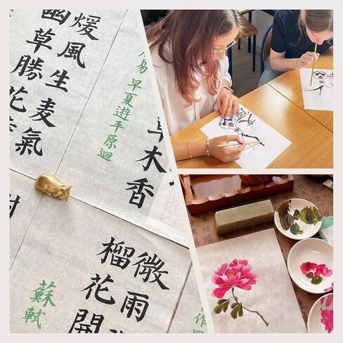 100 ورقة بحجم حرف 8.5 بوصة × 11 بوصة ورق التوت، ورق الأرز من الألياف الطبيعية، ورق مناديل مزخرفة من ديكوباج لكتابة اللوحات اليدوية والحرف اليدوية وتغليف الهدايا (MP-06) in Kuwait