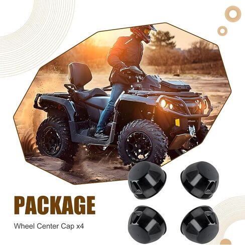 4pcs Center Center Cap for Yamaha Grizzly Kodiak Bruin Big Bear Wolverine 350 400 450 600 660 1999-2011 5GT-2512A-00-00 in Saudi Arabia