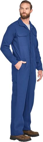 Bulwark Men's Big & Tall Flame Resistant 4.5 oz Nomex IIIA Premium Coverall, Navy, 50 Long in Kuwait