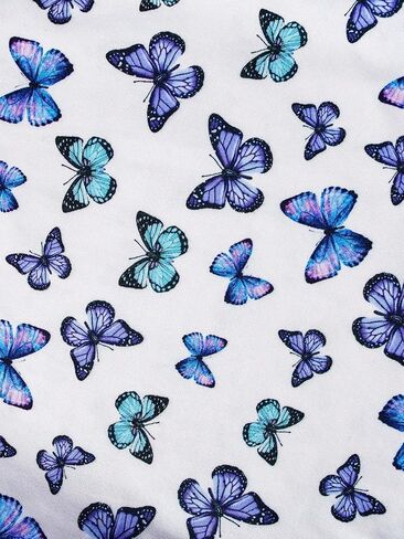 Girl's 3 Packs Graphic Tees Butterfly Embroidery Short Sleeve T Shirt Crewneck Slim Fit Tops in Saudi Arabia