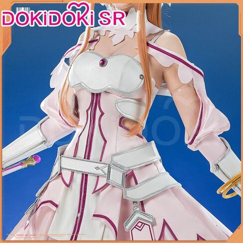 KIRA KIRA Yuuki Asuna Cosplay Doki-SR Sword Art Online The Goddess of Creation Asuna Cosplay Costume Sao Uniform Dress in Saudi Arabia