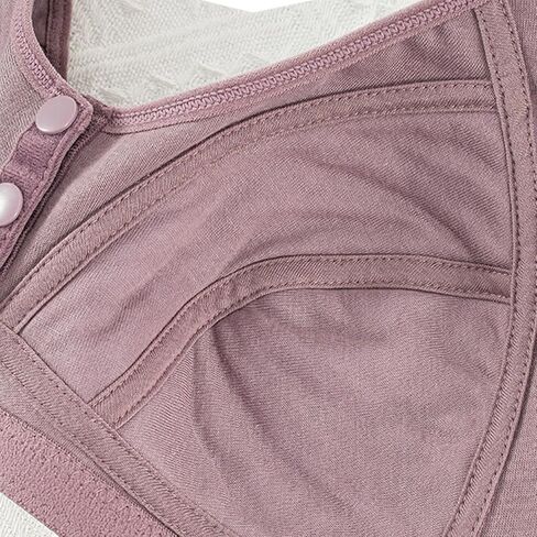 Daisy Bras للنساء الأكبر سنا بالإضافة إلى الحجم الإغلاق الأمامي حمالة الصدر اللاسلكية لا underwir in Kuwait