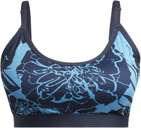 adidas Light-Support Flower-Print Bra (Plus Size) Women's in Saudi Arabia