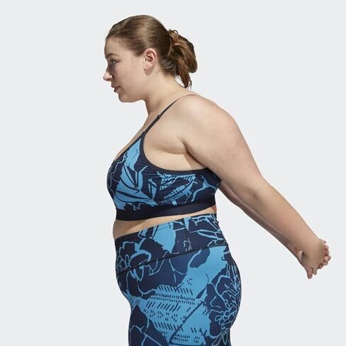 adidas Light-Support Flower-Print Bra (Plus Size) Women's in Saudi Arabia