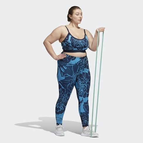adidas Light-Support Flower-Print Bra (Plus Size) Women's in Saudi Arabia