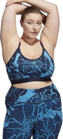 adidas Light-Support Flower-Print Bra (Plus Size) Women's in Saudi Arabia