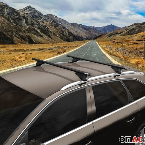 Omac Roof Rack Cross Bars Carrier Luggage For Hyundai Ioniq 5 2022-2025 Silver 2x in Kuwait