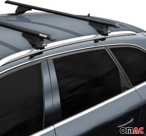 Omac Roof Rack Cross Bars Carrier Luggage For Hyundai Ioniq 5 2022-2025 Silver 2x in Kuwait