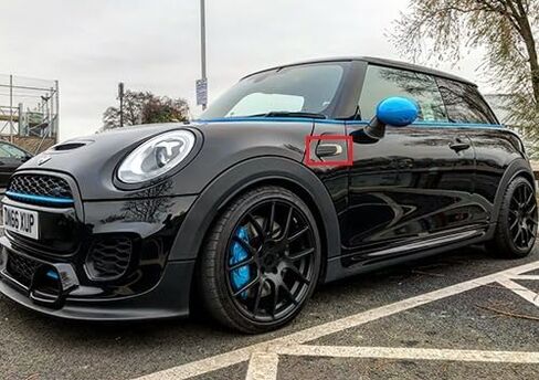 2x Black Smoked Lens LED Side Marker Turn Signal Light Blinker Lamp For 2014-2020 Mini Cooper F55 F56 Hatchback F57 Convertible (Black Smoked Lens) in Kuwait