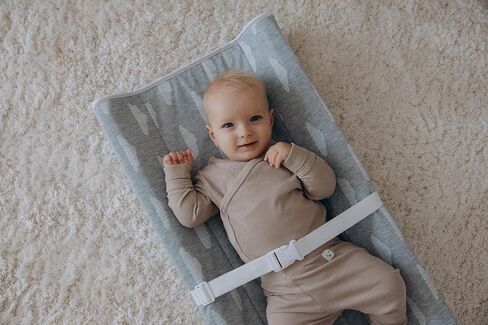 Deluxe Diaper Changing Pad - Removable & Washable Cover | Safety Strap Included | Non-Slip, Waterproof Bottom | Ergonomic Contoured Design for Ultimate Comfort in Saudi Arabia