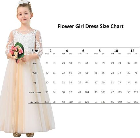 White Ivory Flower Girl Dresses with Long Sleeves First Communion Dress Princess Gown KT270 in Saudi Arabia