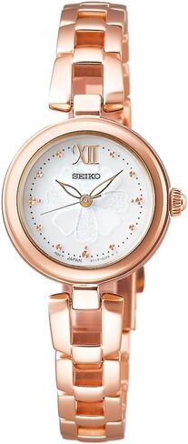 Seiko Watch SWFA196 Women's Solar Watch, Pink Gold in Saudi Arabia