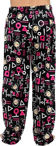 لعبة Squid PJs للبالغين ، سروال بيجاما الصوف للرجال والنساء ، الشباب ، الدوائر ، المربع ، مثلث in Saudi Arabia
