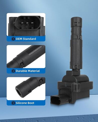 ECCPP 4 ignition coils with 4 iridium Spark Plugs,UF658,coils packs,for Mercedes-Benz SLK250 1.8L 2012 2013 2014 2015,for Mercedes-Benz C250 1.8L 2012 2013 2014 2015,UF-658,IC761,GN10552 in Saudi Arabia