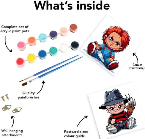 Mrnsiet 4 مجموعات الطلاء بالأرقام للبالغين مع قماش مؤطر خشبي، الطلاء بالأرقام للأطفال الذين تتراوح أعمارهم بين 8-12 عامًا، الباندا المرتفعات الماشية الذئب الكلب DIY الاكريليك الحيوانات النفط اللوحة الفنية الحرف 8x8 بوصة in Kuwait