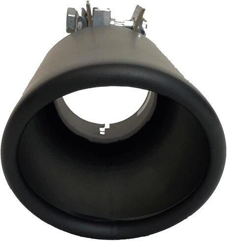Black Horse Exhaust Muffler Tip, 3" inlet,4" outlet and 10" Length Single Wall Black Compatible with All Cars, Trucks and SUVs-MT-RR01BK in Saudi Arabia