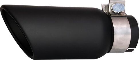 Black Horse Exhaust Muffler Tip, 3" inlet,4" outlet and 10" Length Single Wall Black Compatible with All Cars, Trucks and SUVs-MT-RR01BK in Saudi Arabia