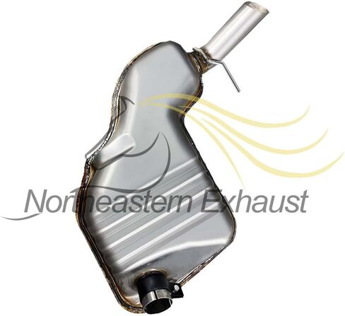 العادم الشمالي الشرقي | الفولاذ المقاوم للصدأ Fit Direct Direct Duffler متوافق مع Volvo V70 2003-2007 2.5L | فولفو S60 2003-2009 2.5L | المشبك المجاني شملت | جزء استبدال السيارات in Saudi Arabia