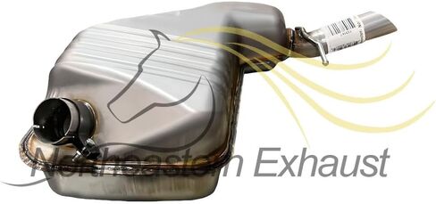العادم الشمالي الشرقي | الفولاذ المقاوم للصدأ Fit Direct Direct Duffler متوافق مع Volvo V70 2003-2007 2.5L | فولفو S60 2003-2009 2.5L | المشبك المجاني شملت | جزء استبدال السيارات in Saudi Arabia