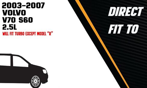 العادم الشمالي الشرقي | الفولاذ المقاوم للصدأ Fit Direct Direct Duffler متوافق مع Volvo V70 2003-2007 2.5L | فولفو S60 2003-2009 2.5L | المشبك المجاني شملت | جزء استبدال السيارات in Saudi Arabia