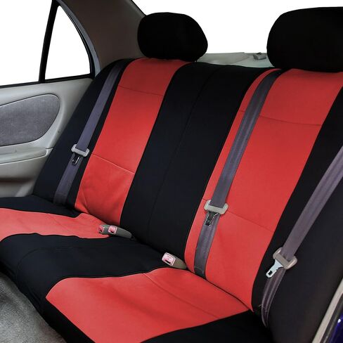 مجموعة مقعد Neoprene FH مجموعة كاملة - ملاءمة عالمية لشاحنات السيارات وسيارات الدفع الرباعي (أسود) FB083115 + F11306 in Saudi Arabia