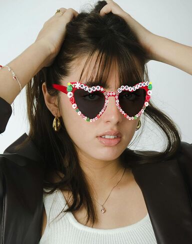Christmas Glasses,Christmas Sunglasses Party Props Accessories Favors Decorations Xmas Eyeglasses Party Supplies in Saudi Arabia