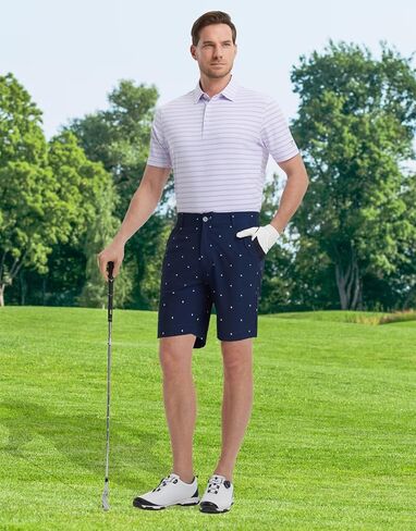 M Maelreg Golf Shorts Men Men Quick Quick 9 "تمتد خفيفة الوزن مقاومة للماء Flex Flex Flugh Fashion Sharts عارضة in Saudi Arabia