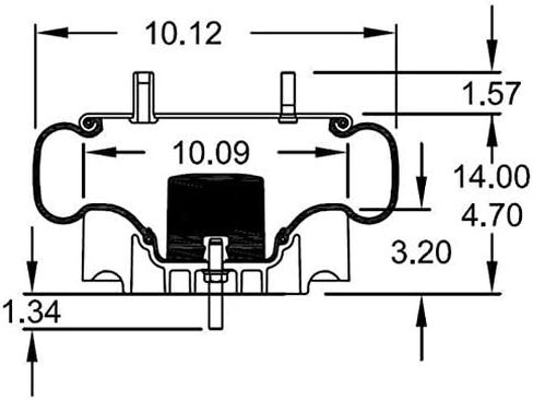 2 حزمة من حقيبة جوي مقطورة عزم الدوران (يحل محل Firestone 8729 ، W01-358-8729 ، Goodyear 1R13-130) (2 x TR8729) in Kuwait