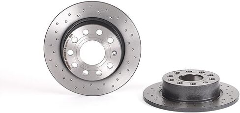 BREMBO 08.9502.1x XTRA UV مغلفة مقطوعة الفرامل الخلفية المغلقة دوار الفرامل Audi/SEAT/SKODA/SKODA (SVW)/VW/VW (FAW)/VW (SVW) OE# 1K0615601AB in Saudi Arabia