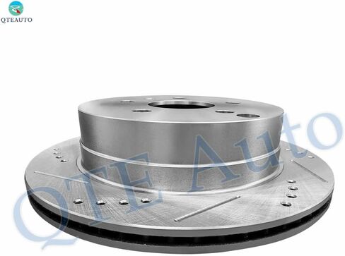 PM Auto Rear Drilled Slotted Brake Disc Rotors 303mm For 2010-2017 Chevrolet Equinox in Saudi Arabia