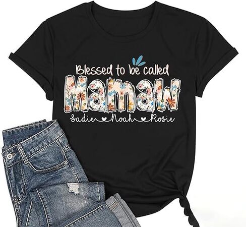 Personalized Mama Shirt - Custom Sweatshirt for Women, My Favorite People Call Me Mama in Kuwait
