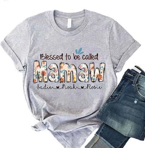 Personalized Mama Shirt - Custom Sweatshirt for Women, My Favorite People Call Me Mama in Kuwait