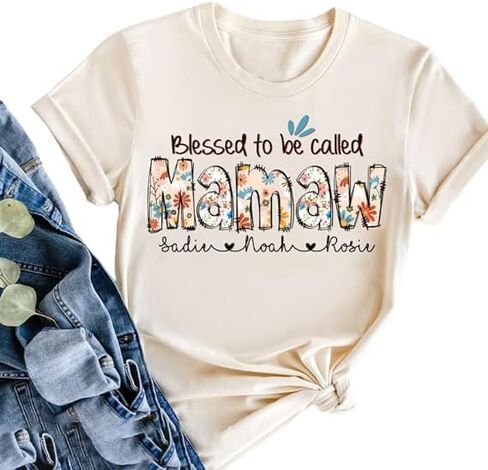 Personalized Mama Shirt - Custom Sweatshirt for Women, My Favorite People Call Me Mama in Kuwait