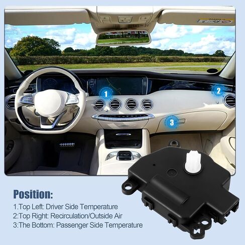 LCWRGS HVAC Heater Blend Actuator Actuator متوافق مع Ford F-150 ، Expedition ، Escape ، C-Max ، Lincoln Navigator ، Tribute ، Mercury Mariner ، 604-241 ، 8L8Z19E616C in Saudi Arabia