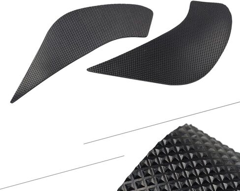 Cnwaga3 Tank Slip Protector Traction Sticker Decal Side Pad Gas Fuel Knee Grip Black Rubber for Yamaha FZ6R 2009-16 17 XJ6/F 2009-14 15 Motorbike 2pcs in Kuwait