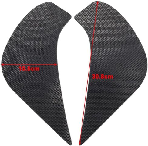 Cnwaga3 Tank Slip Protector Traction Sticker Decal Side Pad Gas Fuel Knee Grip Black Rubber for Yamaha FZ6R 2009-16 17 XJ6/F 2009-14 15 Motorbike 2pcs in Kuwait