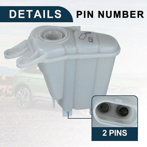 خزان توسيع المياه المبرد لـ Audi S4 S5 SQ5 No.8K0121405N | زجاجة خزان المبرد المبرد مع مستشعر 1 PCS in Kuwait