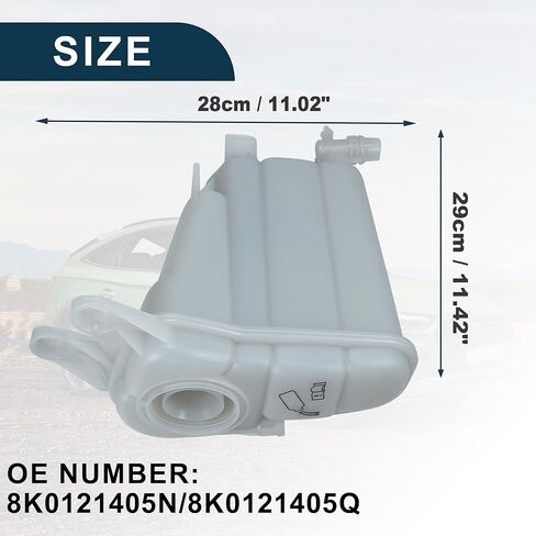 خزان توسيع المياه المبرد لـ Audi S4 S5 SQ5 No.8K0121405N | زجاجة خزان المبرد المبرد مع مستشعر 1 PCS in Kuwait