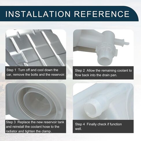 خزان توسيع المياه المبرد لـ Audi S4 S5 SQ5 No.8K0121405N | زجاجة خزان المبرد المبرد مع مستشعر 1 PCS in Kuwait