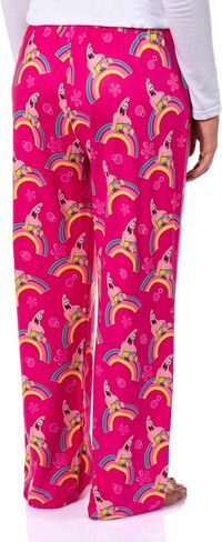 Spongebob Squarepants Women's Patrick Rainbow Tossed Print Sleep Pajama Pants for Adults in Saudi Arabia